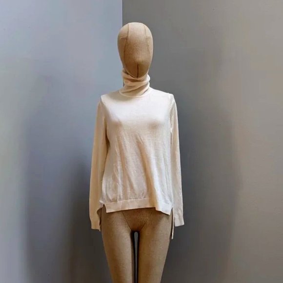 French Connection Classic White Turtleneck Sweater - Picture 1 of 5